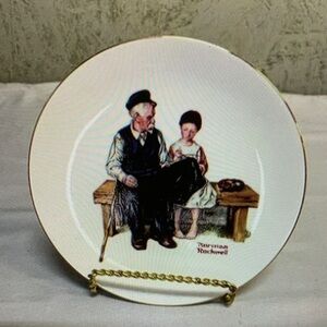 1980s Norman Rockwell Plate Lighthouse Keeper's Daughter Limited Series